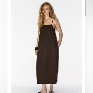 Zara Volume Dress With Pleats